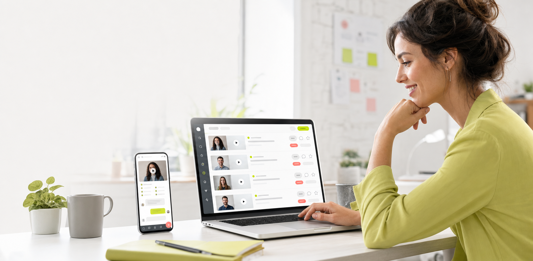 Интерфейс Jobgram для работодателей с подбором кандидатов и вакансий
